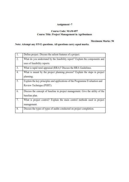 IGNOU MAM-057 Solved Assignment Jan & July 2024 English Medium