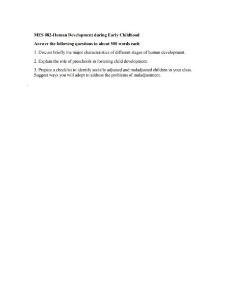 IGNOU MES-082 Solved Assignment 2023-24 English Medium