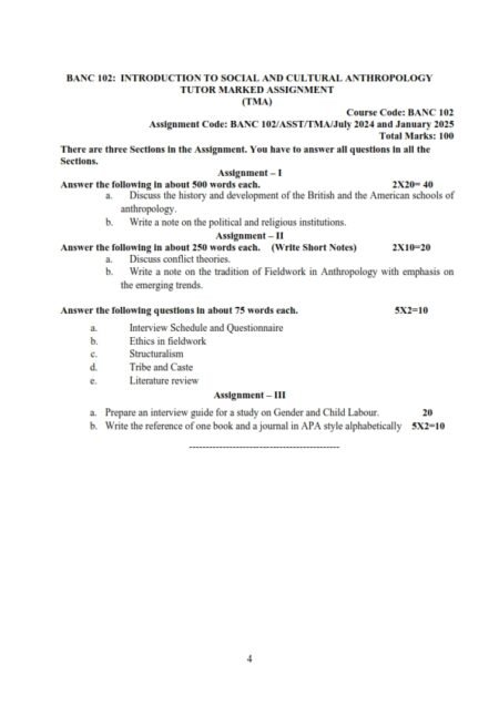 IGNOU BANC-102 Solved Assignment 2024-25 English Medium