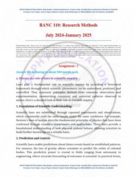 IGNOU BANC-110 Solved Assignment 2024-25 English Medium - Image 2