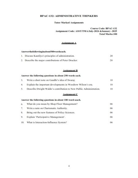 IGNOU BPAC-132 Solved Assignment 2024-25 English Medium