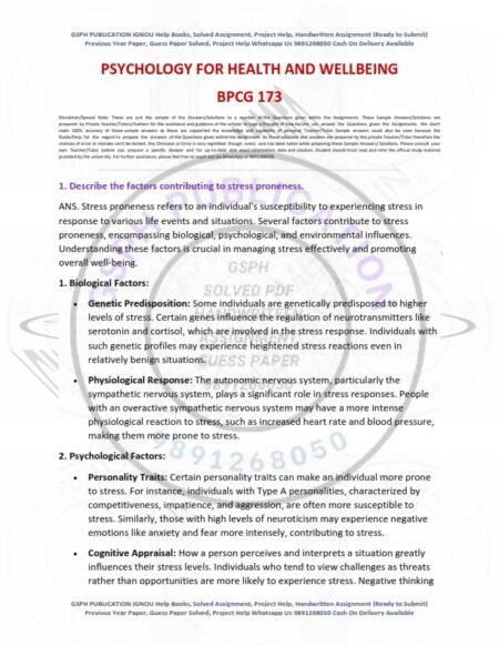 IGNOU BPCG-173 Solved Assignment 2024-25 English Medium - Image 2
