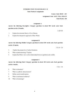 IGNOU BSOC-103 Solved Assignment 2024-25 English Medium