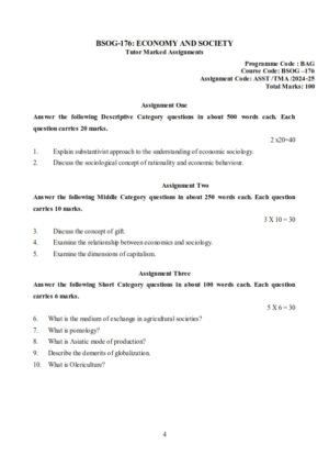 IGNOU BSOG-176 Solved Assignment 2024-25 English Medium