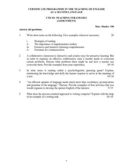 IGNOU CTE-03 Solved Assignment 2024-25 English Medium