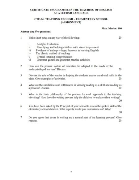 IGNOU CTE-04 Solved Assignment 2024-25 English Medium