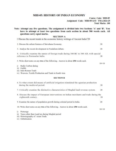 IGNOU MHI-05 Solved Assignment 2024-25 English Medium