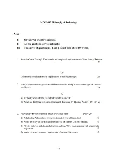 IGNOU MPYE-13 Solved Assignment 2024-25 English Medium