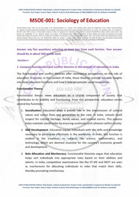 IGNOU MSO-01 Solved Assignment 2024-25 English Medium - Image 2