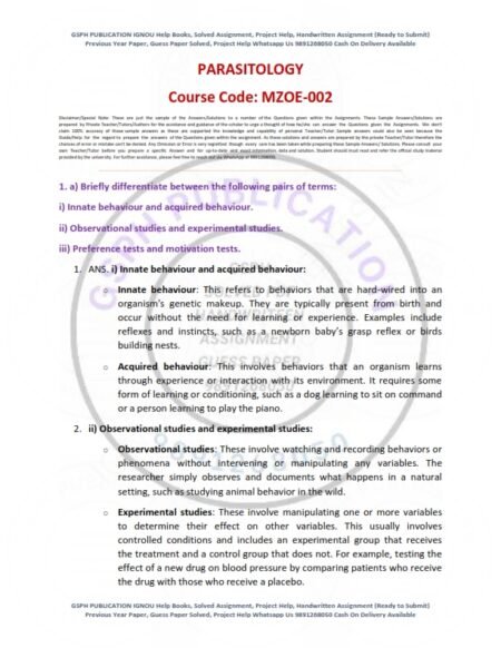 IGNOU MZOE-002 Solved Assignment 2024 English Medium - Image 3