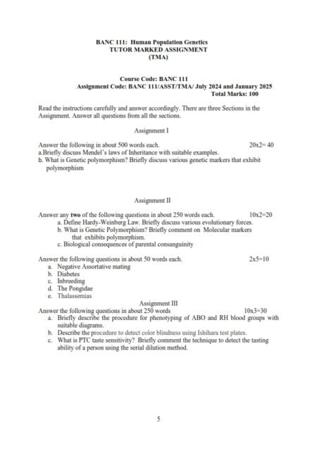 IGNOU BANC-111 Solved Assignment 2024-25 English Medium