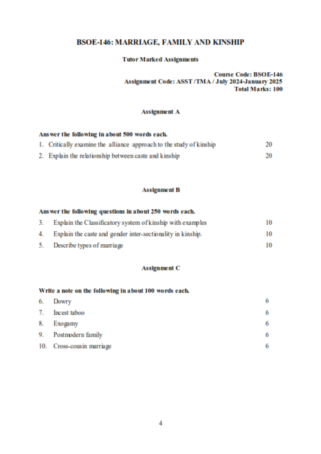 IGNOU BSOE-146 Solved Assignment 2024-25 English Medium