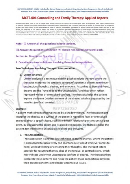 IGNOU MFCT-04 Solved Assignment 2024-25 English Medium - Image 2