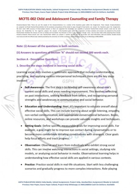 IGNOU MFCTE-02 Solved Assignment 2024-25 English Medium - Image 2