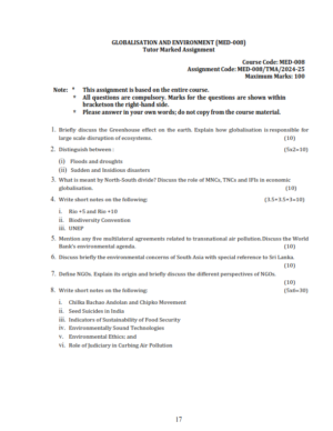 IGNOU MGPE -7 Solved Assignment 2024-25 English Medium