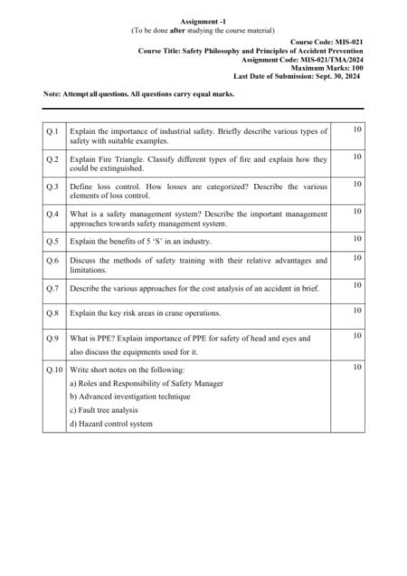 IGNOU MIS-021 Solved Assignment July 2024 English Medium