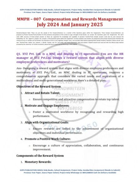 IGNOU MMPH-007 Solved Assignment 2024-25 English Medium