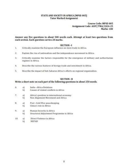 IGNOU MPSE-05 Solved Assignment 2024-25 English Medium