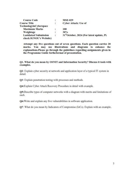 IGNOU MSE-029 Solved Assignment July 2024 English Medium
