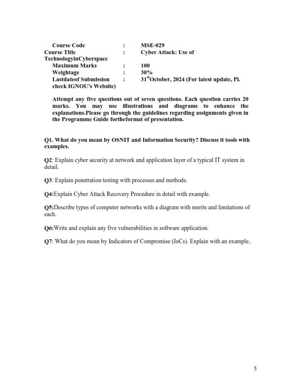 IGNOU MSE-029 Solved Assignment July 2024 English Medium