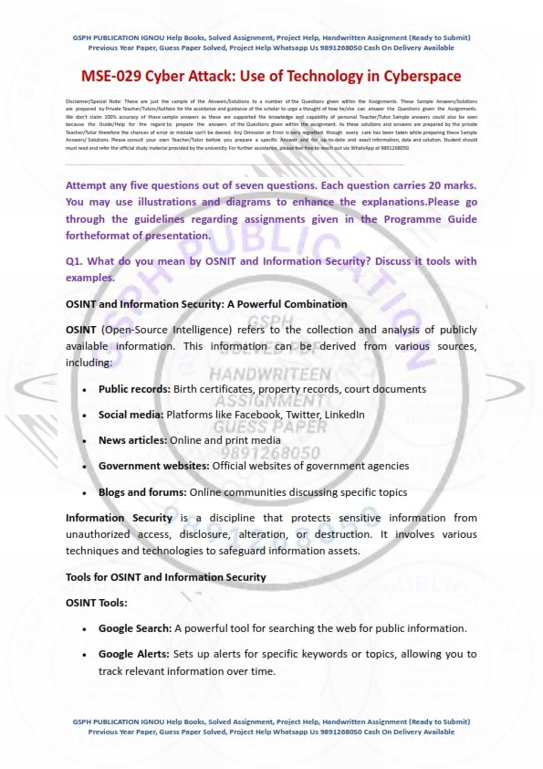 IGNOU MSE-029 Solved Assignment July 2024 English Medium - Image 2