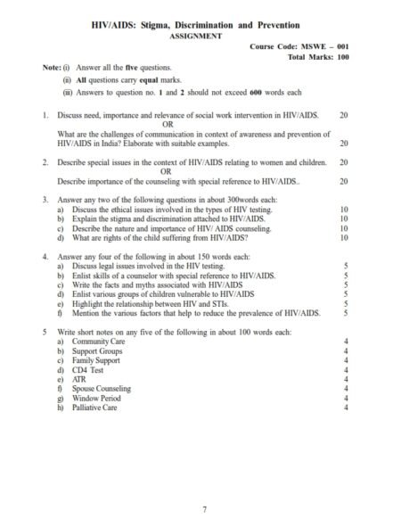 IGNOU MSWE-01 Solved Assignment 2024-25 English Medium