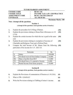 IGNOU BCOC-136 Solved Assignment 2024-25 English Medium (BCOMG)