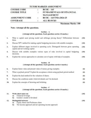 IGNOU BCOE-143 Solved Assignment 2024-25 English Medium