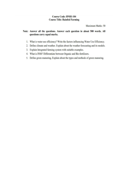 IGNOU BNRI-104 Solved Assignment 2024-25 English Medium