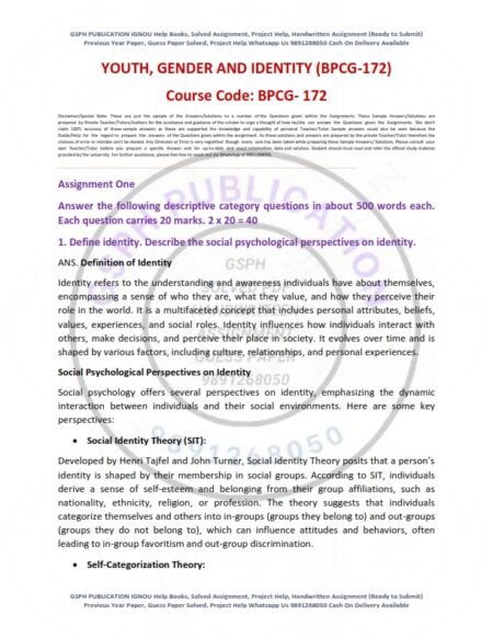 IGNOU BPCG-172 Solved Assignment 2024-25 English Medium - Image 2