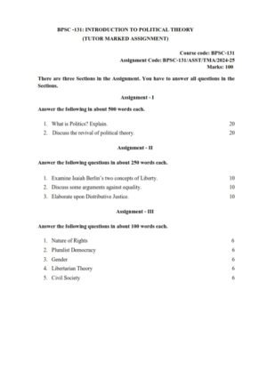 IGNOU BPSC-131 Solved Assignment 2024 English Medium