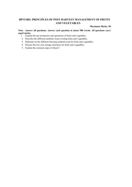 IGNOU BPVI-002 Solved Assignment 2024-25 English Medium