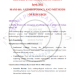 IGNOU MANI-001 Previous Year Solved Question Paper English Mebdium (June 2022)