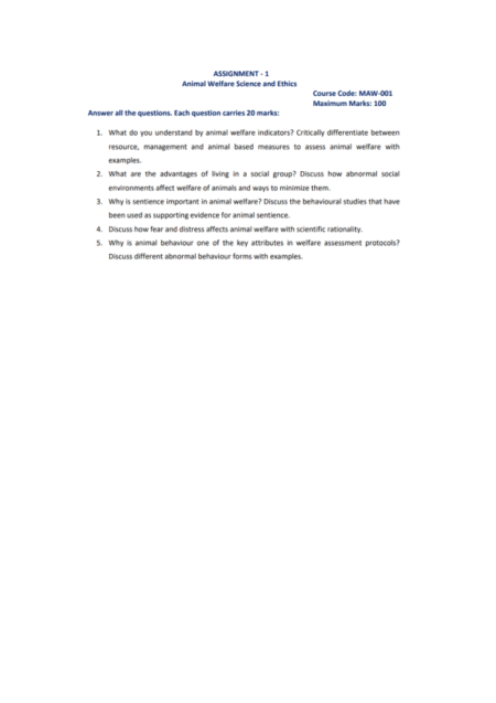 IGNOU MAW-001 Solved Assignment 2024-25 English Medium