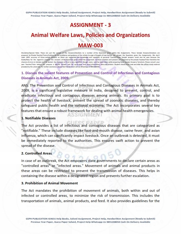 IGNOU MAW-003 Solved Assignment 2024-25 English Medium - Image 2