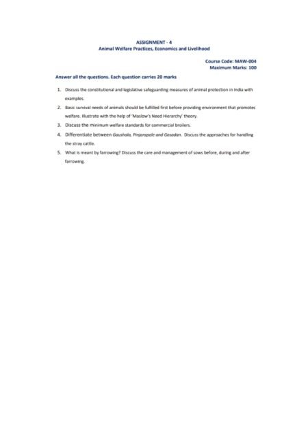 IGNOU MAW-004 Solved Assignment 2024-25 English Medium