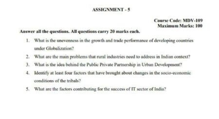 IGNOU MDV-109 Solved Assignment 2024-25 English Medium