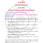 IGNOU MES-014 Previous Year Solved Question Paper English Medium (June 2023)
