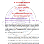 IGNOU MES-103 Previous Year Solved Question Paper English Medium (June 2023)