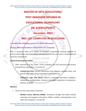 IGNOU MES-132 Previous Year Solved Question Paper English Medium (December 2023)