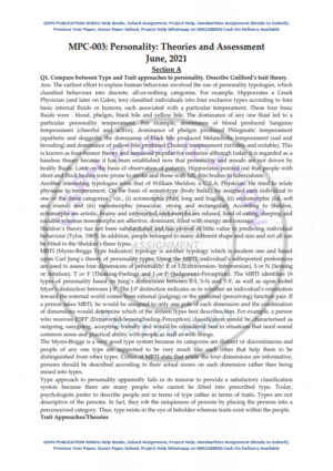 IGNOU MPC-03 Previous Year Solved Question Paper English Medium (June 2021)