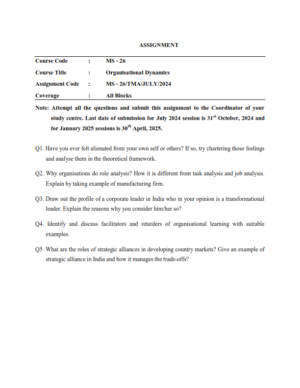 IGNOU MS-26 Solved Assignment 2024-25 English Medium