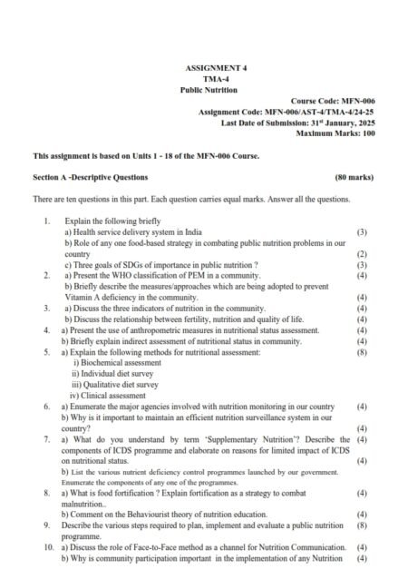 IGNOU MFN-006 Solved Assignment 2024-25 English Medium
