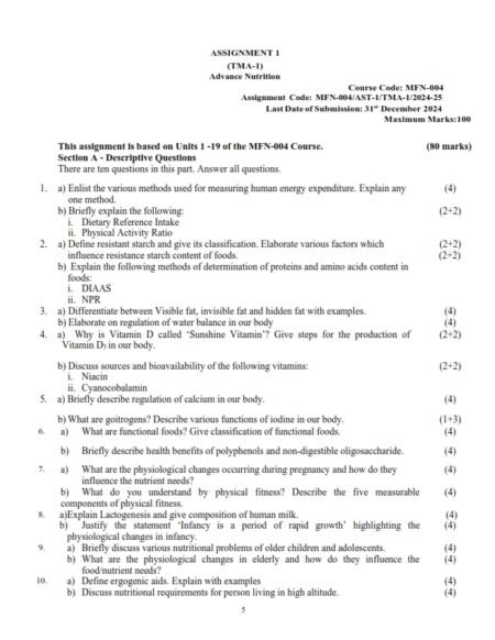 IGNOU MFN-04 Solved Assignment 2024-25 English Medium
