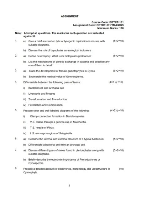 IGNOU BBYCT-131 Solved Assignment 2025 English Medium