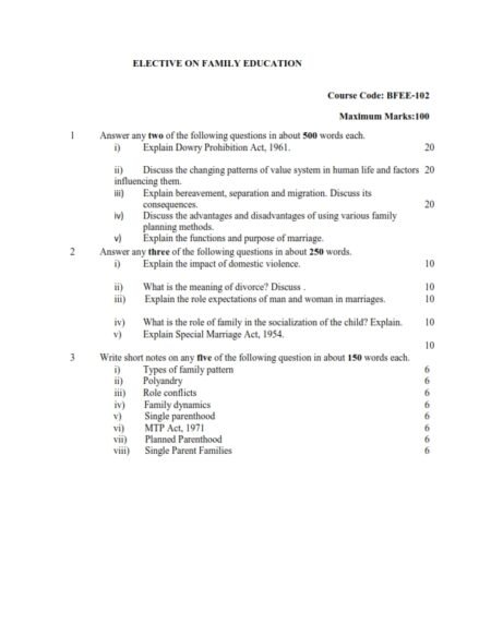 IGNOU BFEE-102 Solved Assignment 2024-25 English Medium