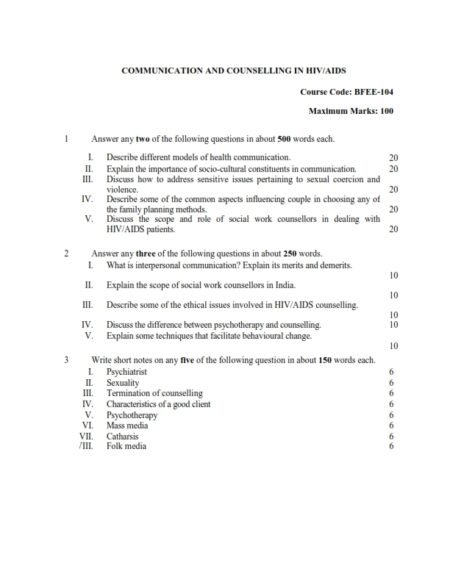 IGNOU BFEE-104 Solved Assignment 2024 English Medium