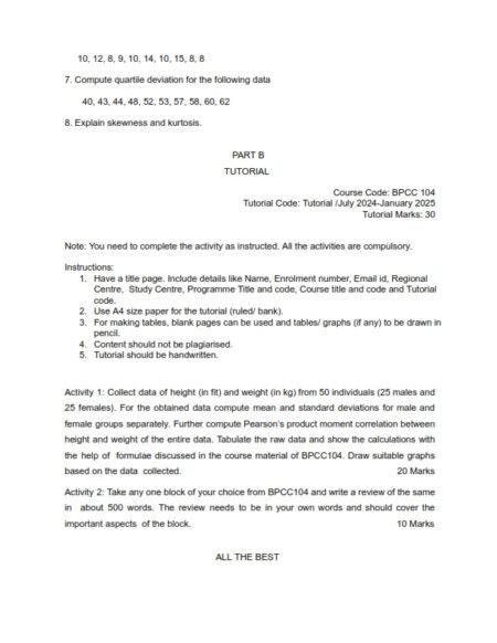 IGNOU BPCC-104 Solved Assignment 2024-25 English Medium - Image 2