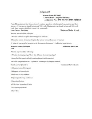 IGNOU BPR-005 Solved Assignment 2024-25 English Medium