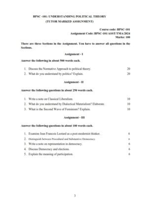 IGNOU BPSC-101 Solved Assignment 2024 English Medium